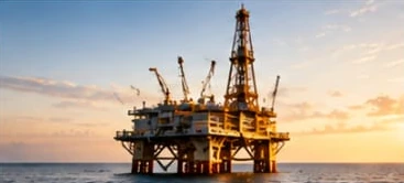 Plataforma de petróleo em alto-mar